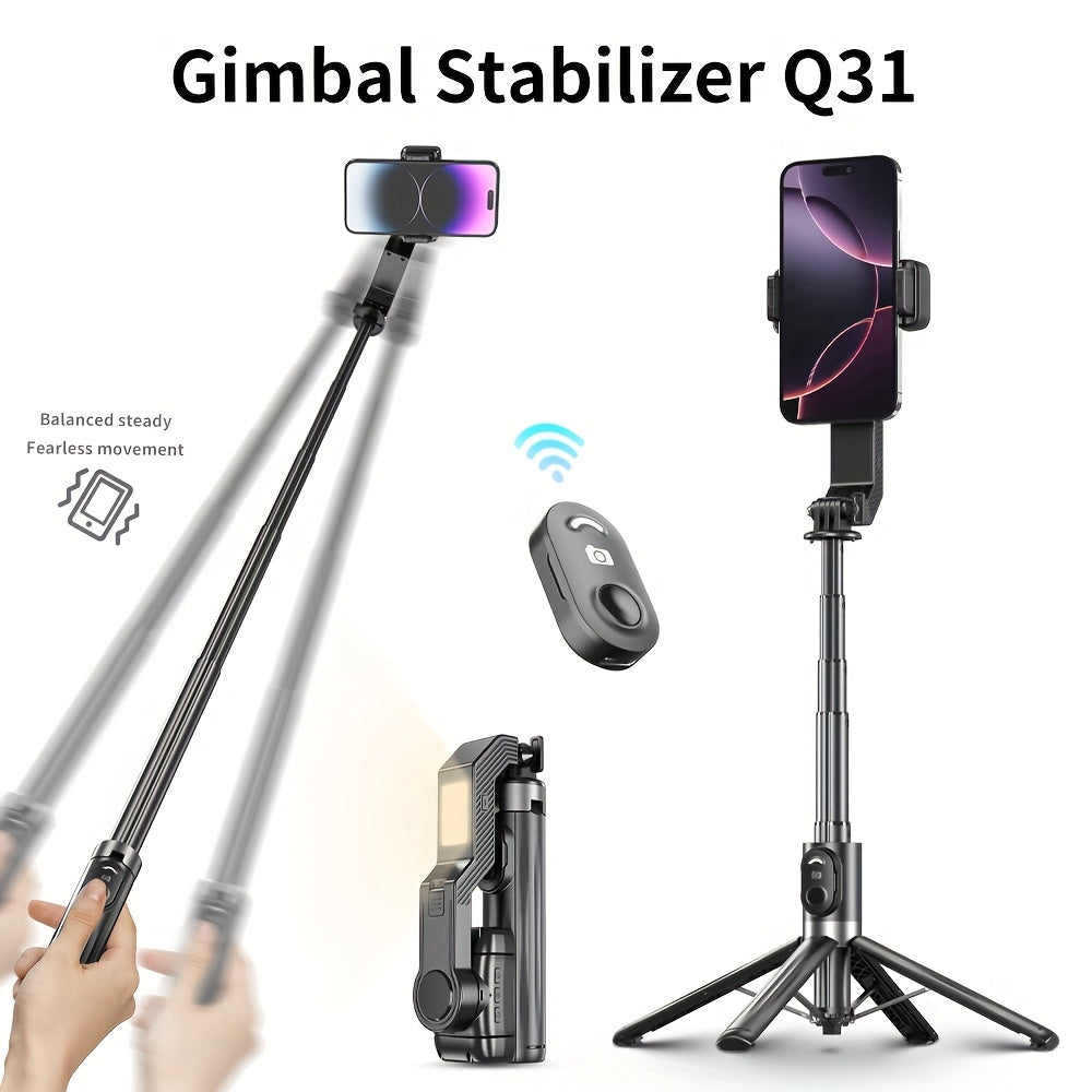 Q31 1-Axis Handheld Gimbal Stabilizer with Wireless Remote Control