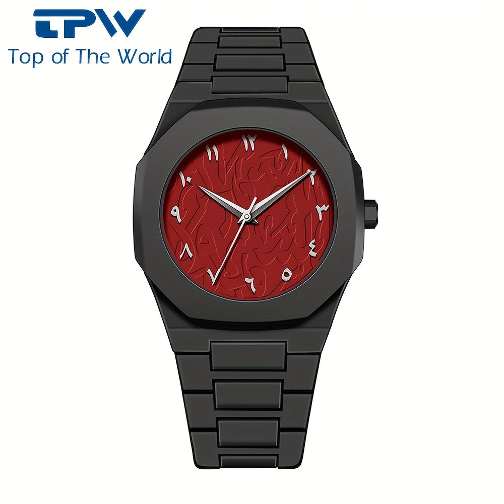 Black Arabic Dial, Durable Comfortable Strap for Casual & Formal Wear