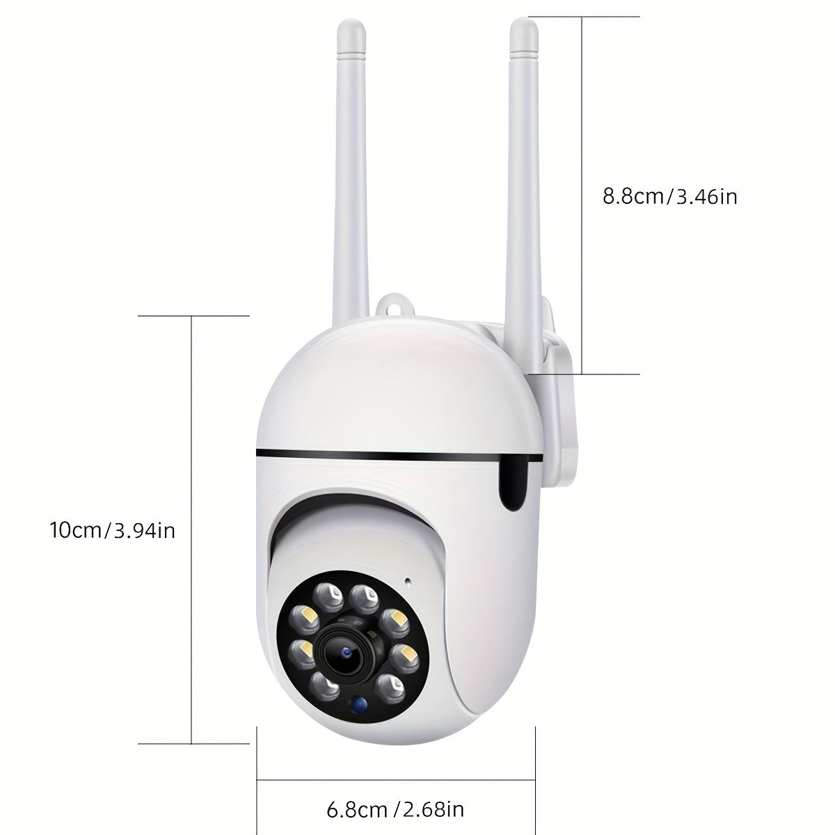 HD Smart Security Camera with Full Color Night Vision