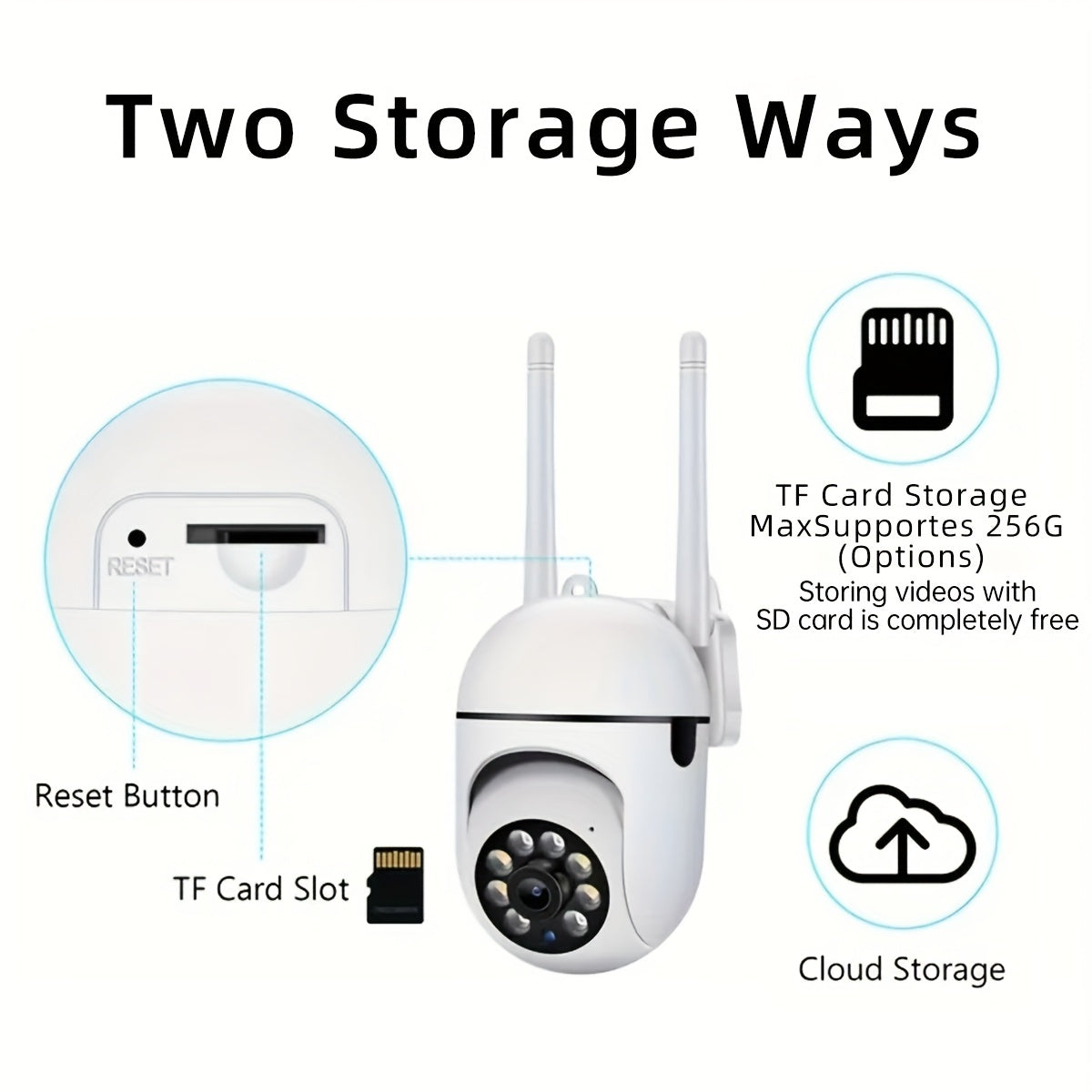 HD Smart Security Camera with Full Color Night Vision