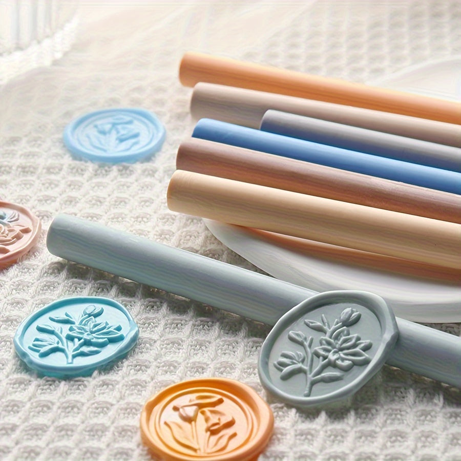 10pcs Bagged Cylindrical Fire Paint Wax Sticks