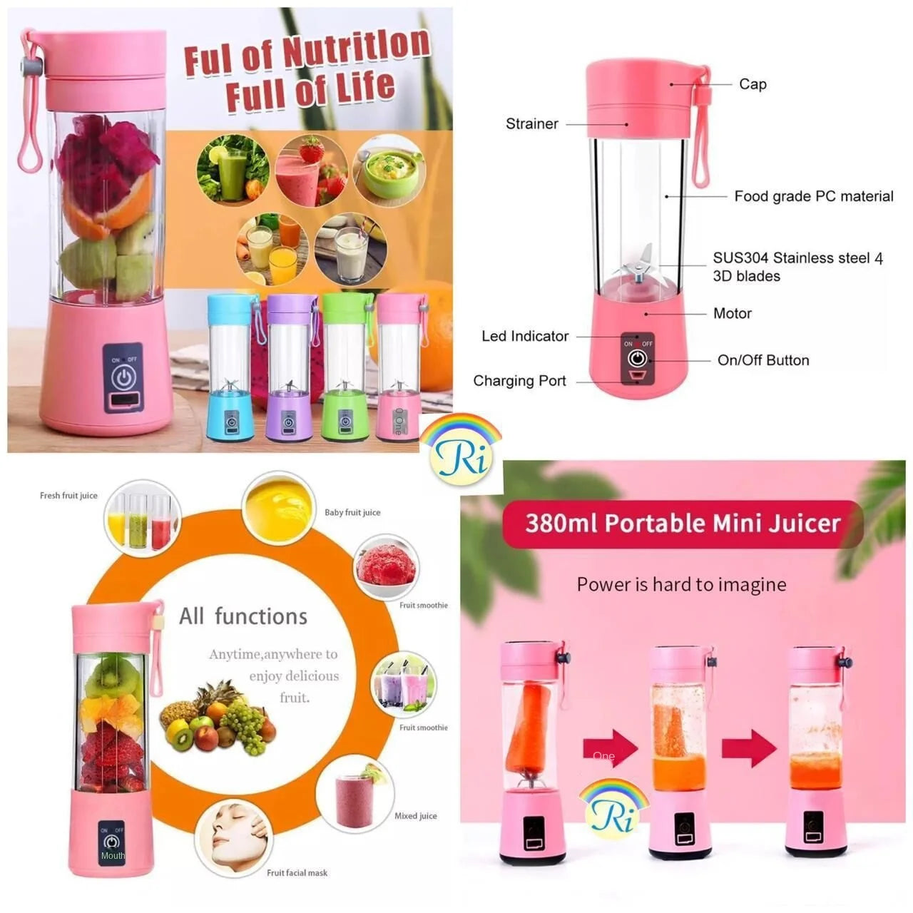 Portable Mini juice blender