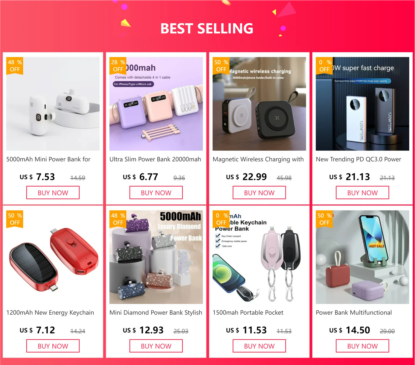Portable Power Bank for iPhone and Android (5000 MAH)