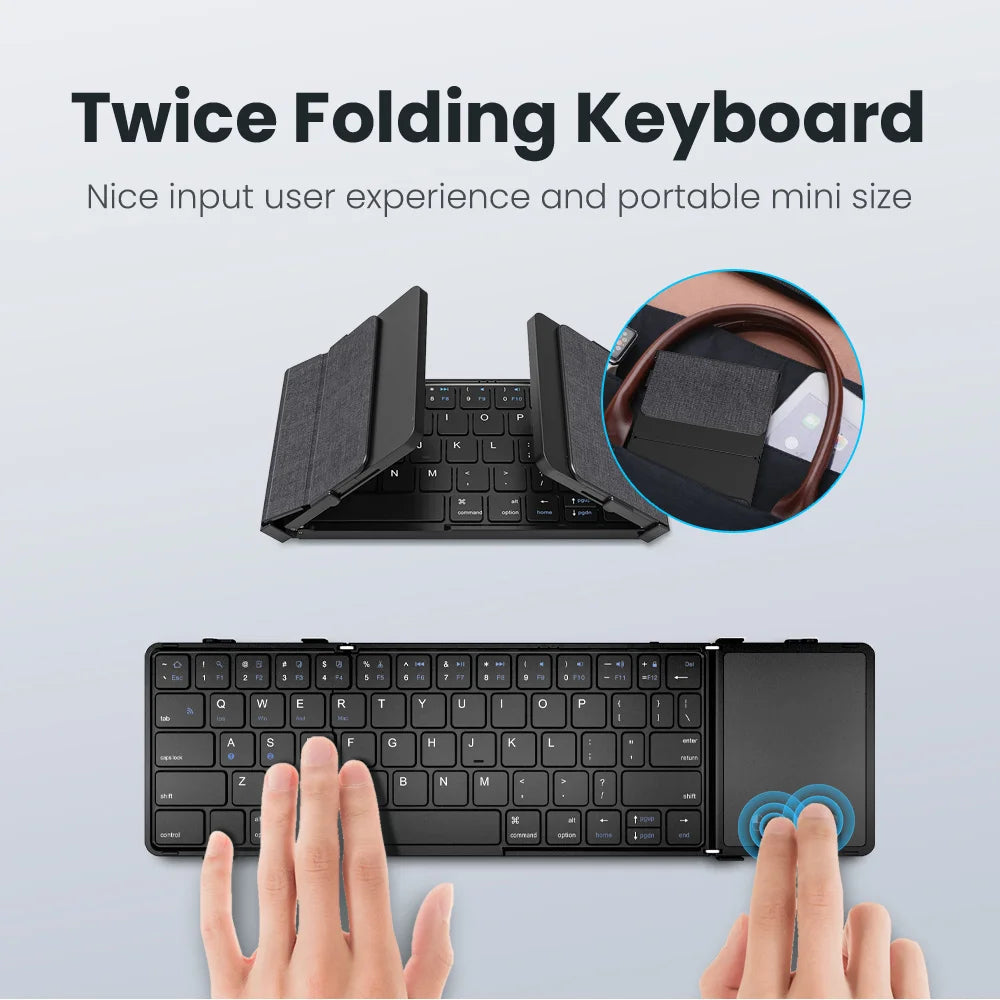 Folding Keyboard with Touchpad