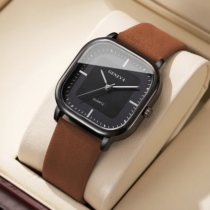 Men's Trendy Square Quartz Watch