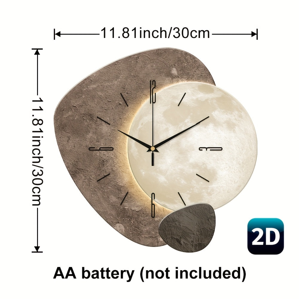 Modern Moon Phase Wall Clock