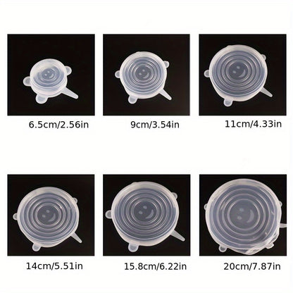 6-Pack Silicone Bowl Covers