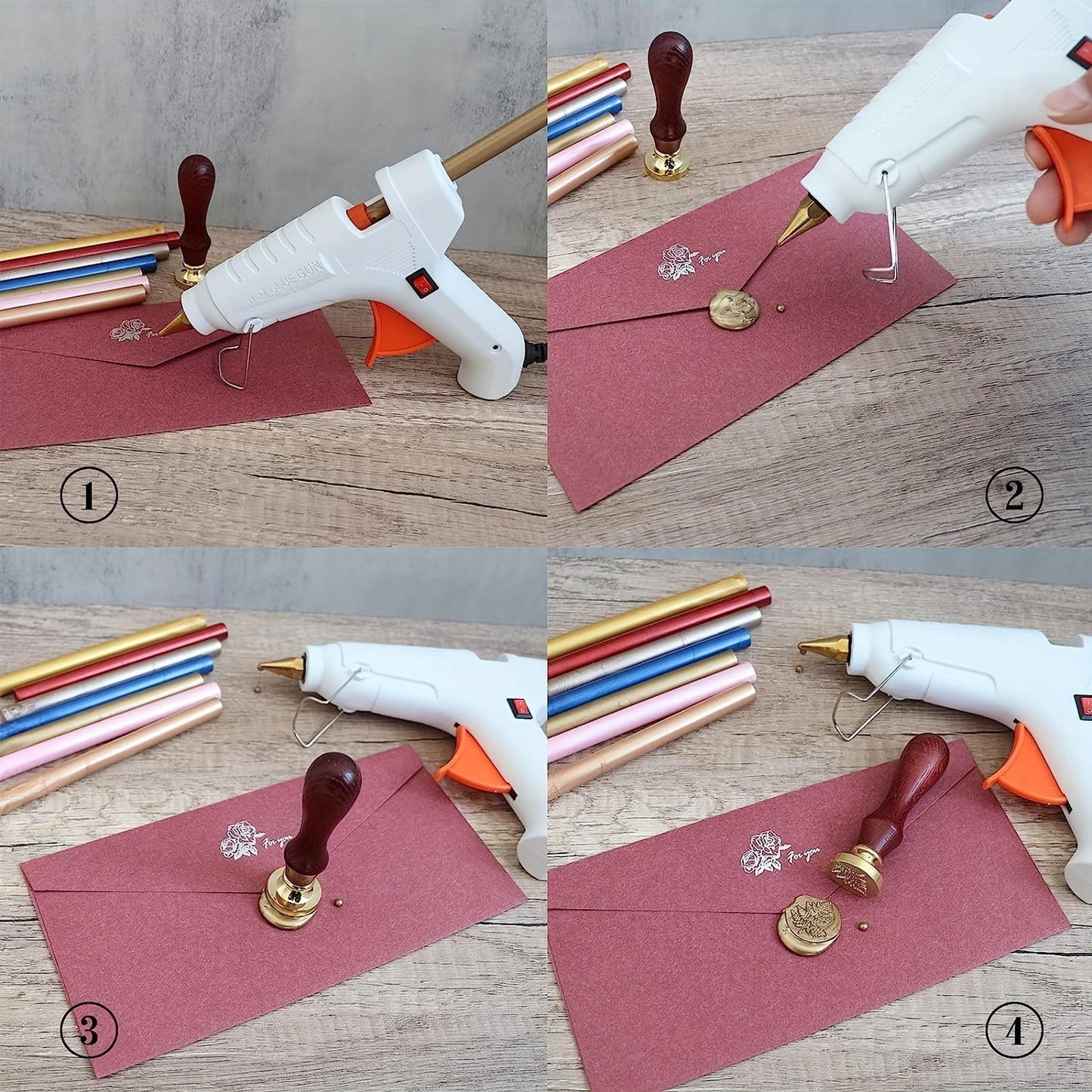 10pcs Bagged Cylindrical Fire Paint Wax Sticks