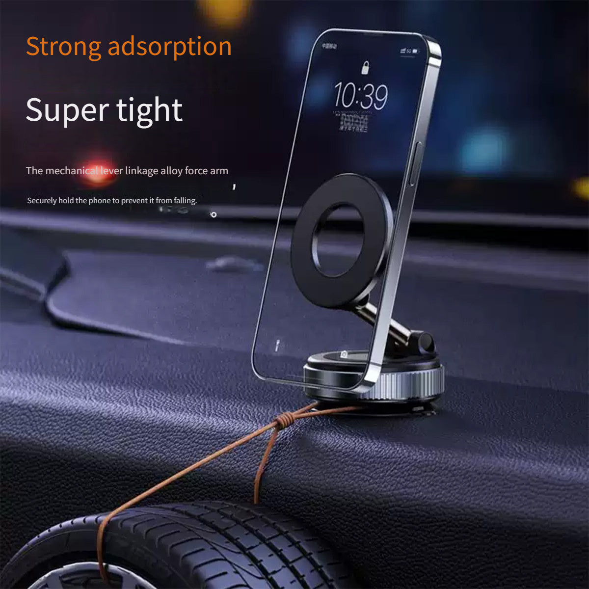Zinc Alloy Magnetic Car Phone Holder