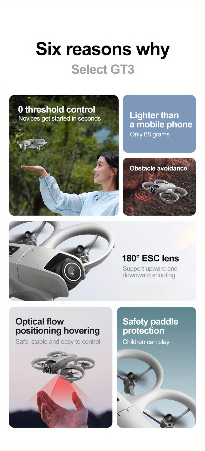 GT3 Drone with HD Dual Camera