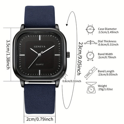 Men's Trendy Square Quartz Watch
