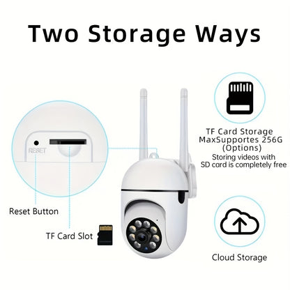 HD Smart Security Camera with Full Color Night Vision