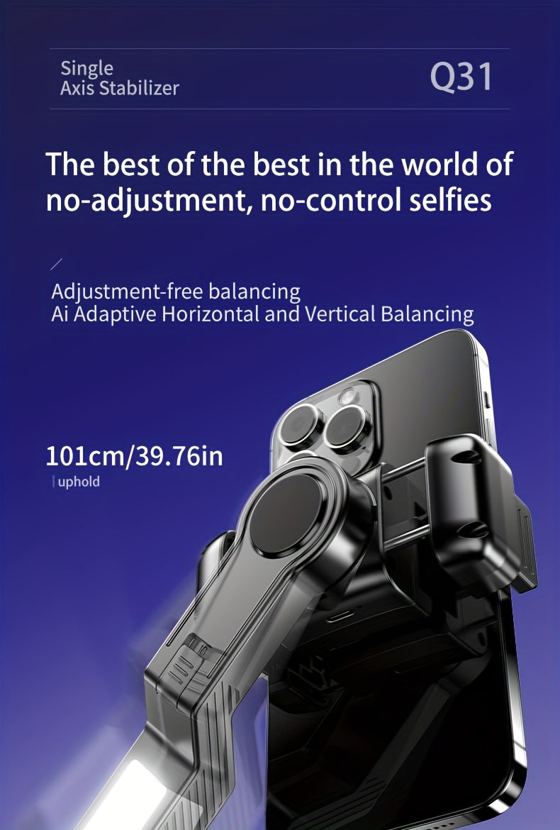 Q31 1-Axis Handheld Gimbal Stabilizer with Wireless Remote Control