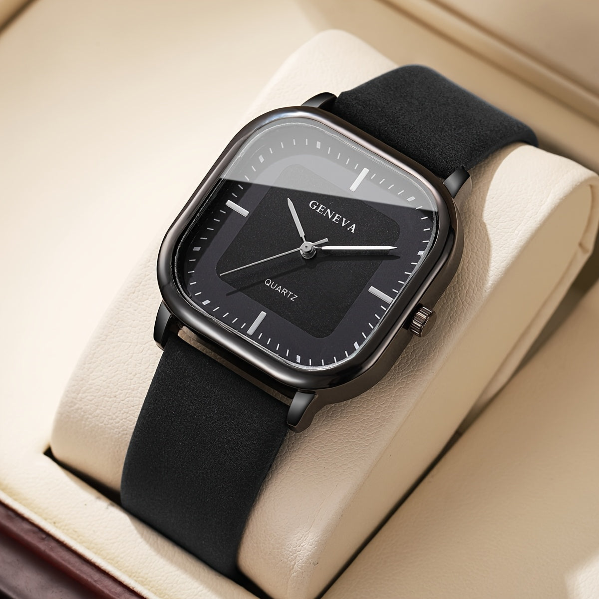Men's Trendy Square Quartz Watch