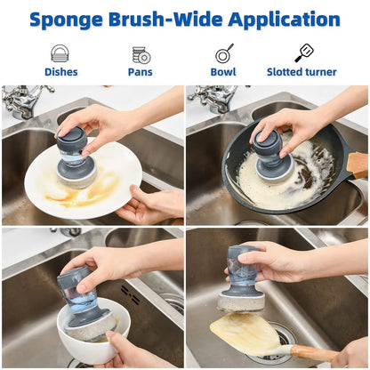 Dishwashing Brush with Soap Dispenser