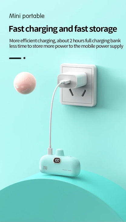 Portable Power Bank for iPhone and Android (5000 MAH)