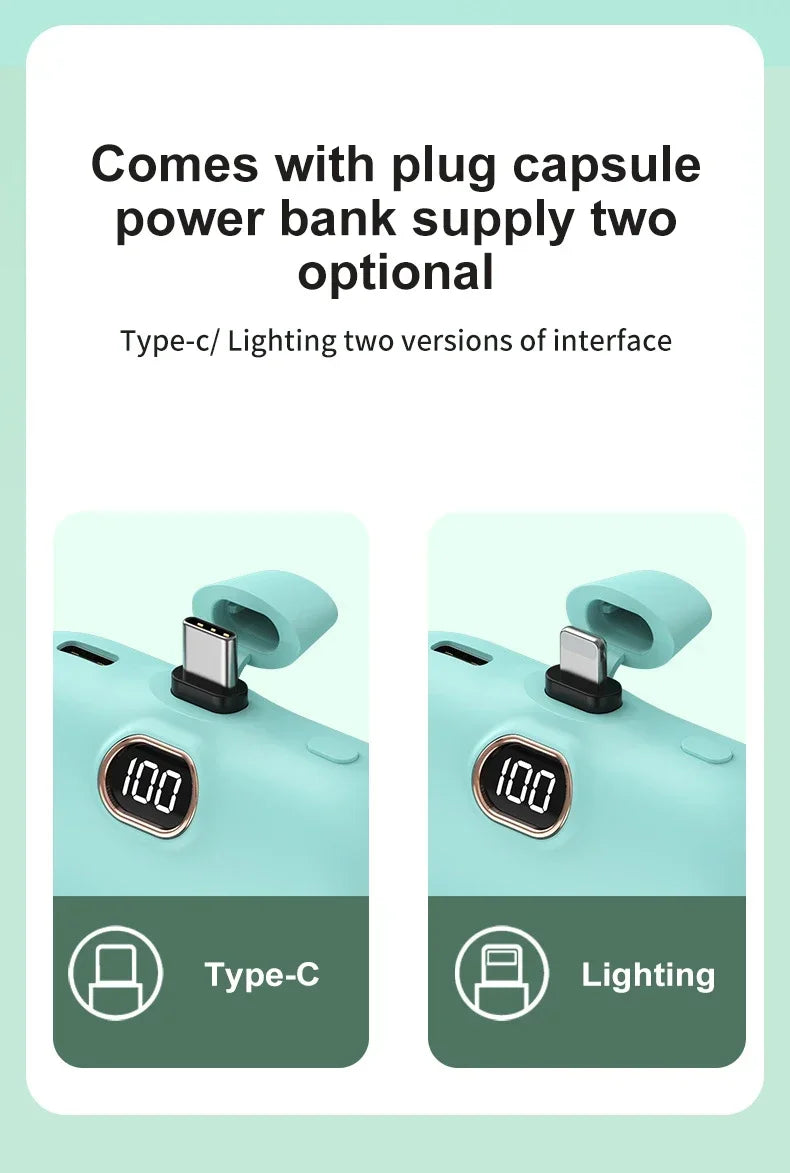 Portable Power Bank for iPhone and Android (5000 MAH)