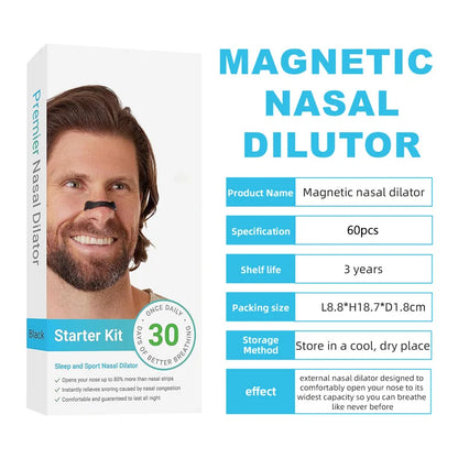 Nasal Breathing Dilators Magnetic Nose Strips