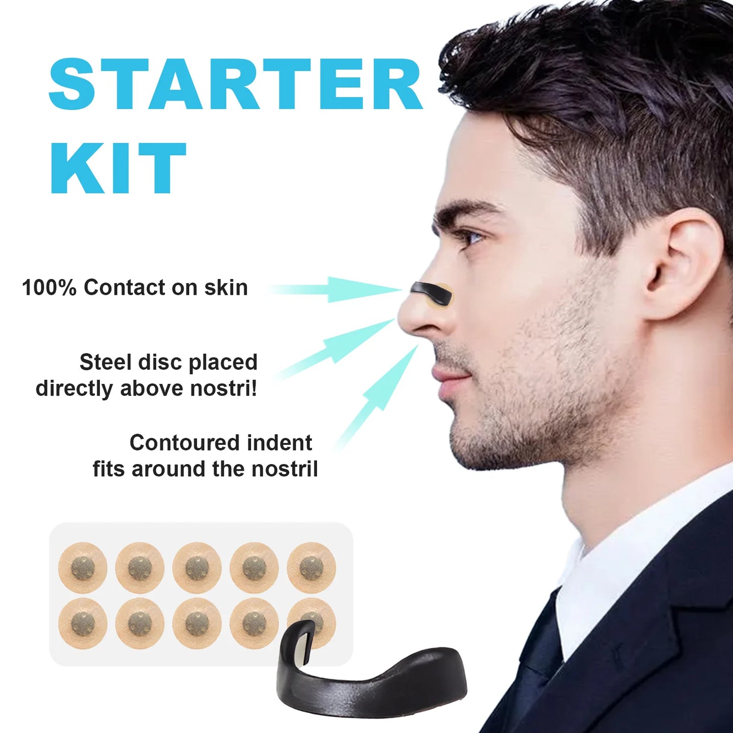 Nasal Breathing Dilators Magnetic Nose Strips
