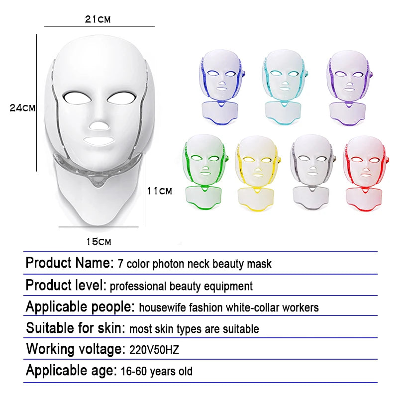 LED Face and Neck Mask