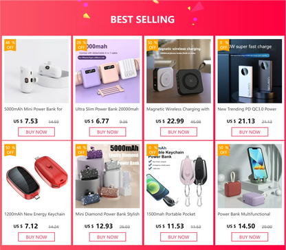 Portable Power Bank for iPhone and Android (5000 MAH)