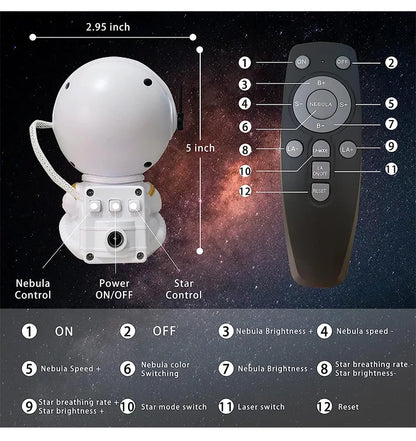 Galaxy Star Astronaut Projector LED