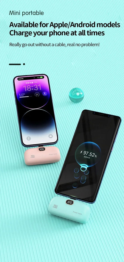 Portable Power Bank for iPhone and Android (5000 MAH)