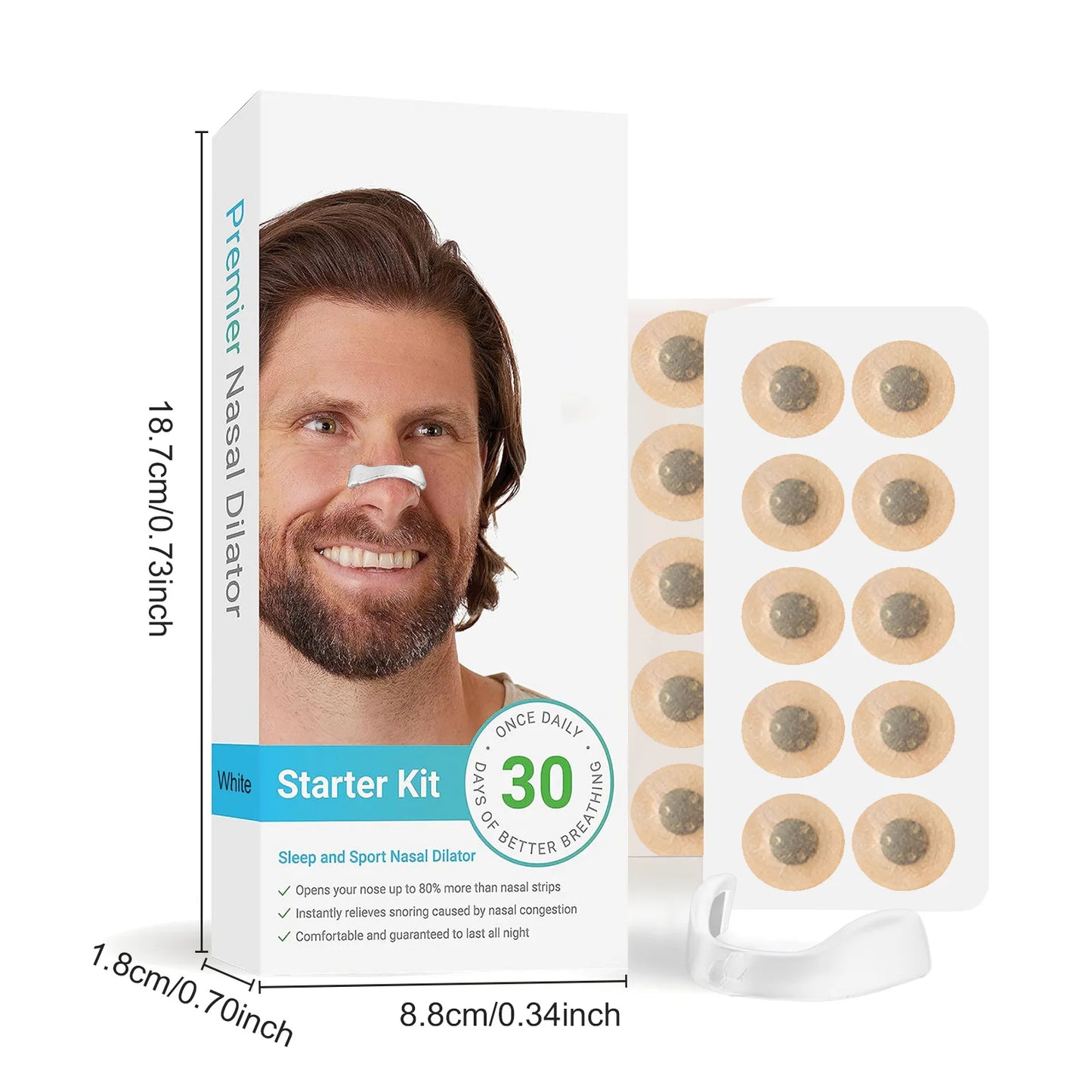 Nasal Breathing Dilators Magnetic Nose Strips