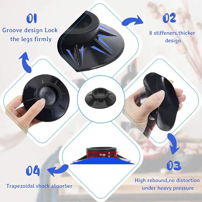 Anti vibration Rubber pads for Washing Machine