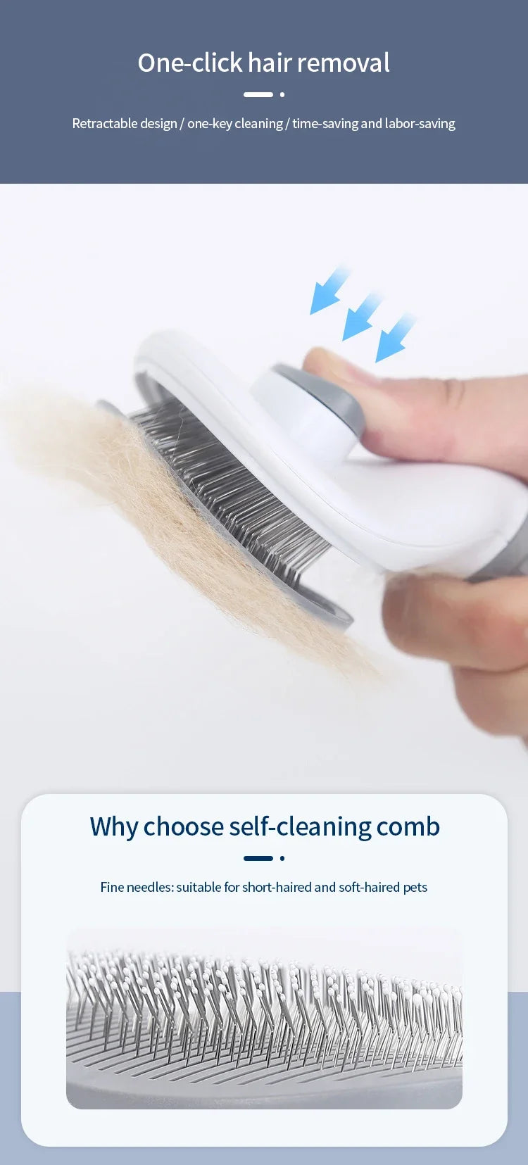 Pet Cat Hairbrush
