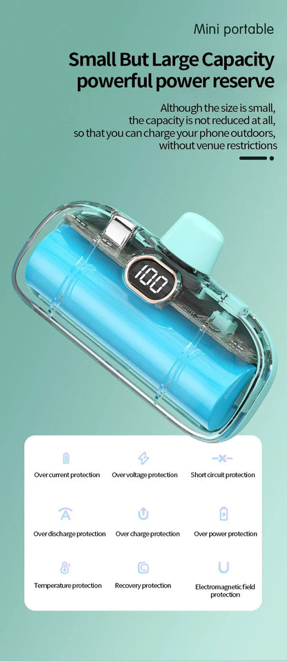 Portable Power Bank for iPhone and Android (5000 MAH)