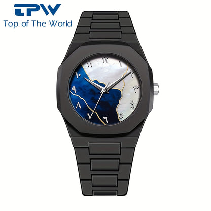 Black Arabic Dial, Durable Comfortable Strap for Casual & Formal Wear