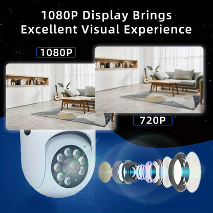 HD Smart Security Camera with Full Color Night Vision