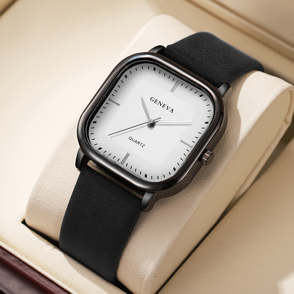 Men's Trendy Square Quartz Watch