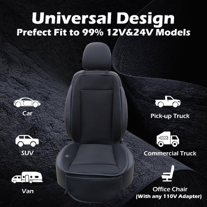 Rapid Cooling Car Seat Cushion with 360° Turbo Fan