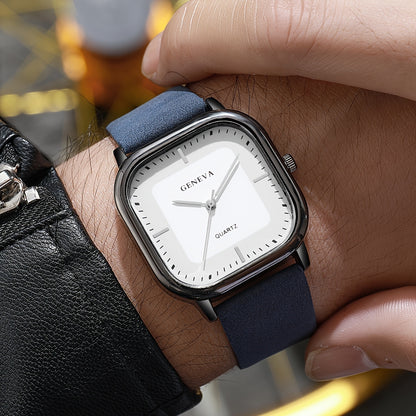 Men's Trendy Square Quartz Watch
