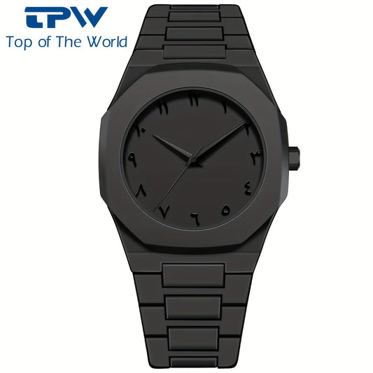 Black Arabic Dial, Durable Comfortable Strap for Casual & Formal Wear