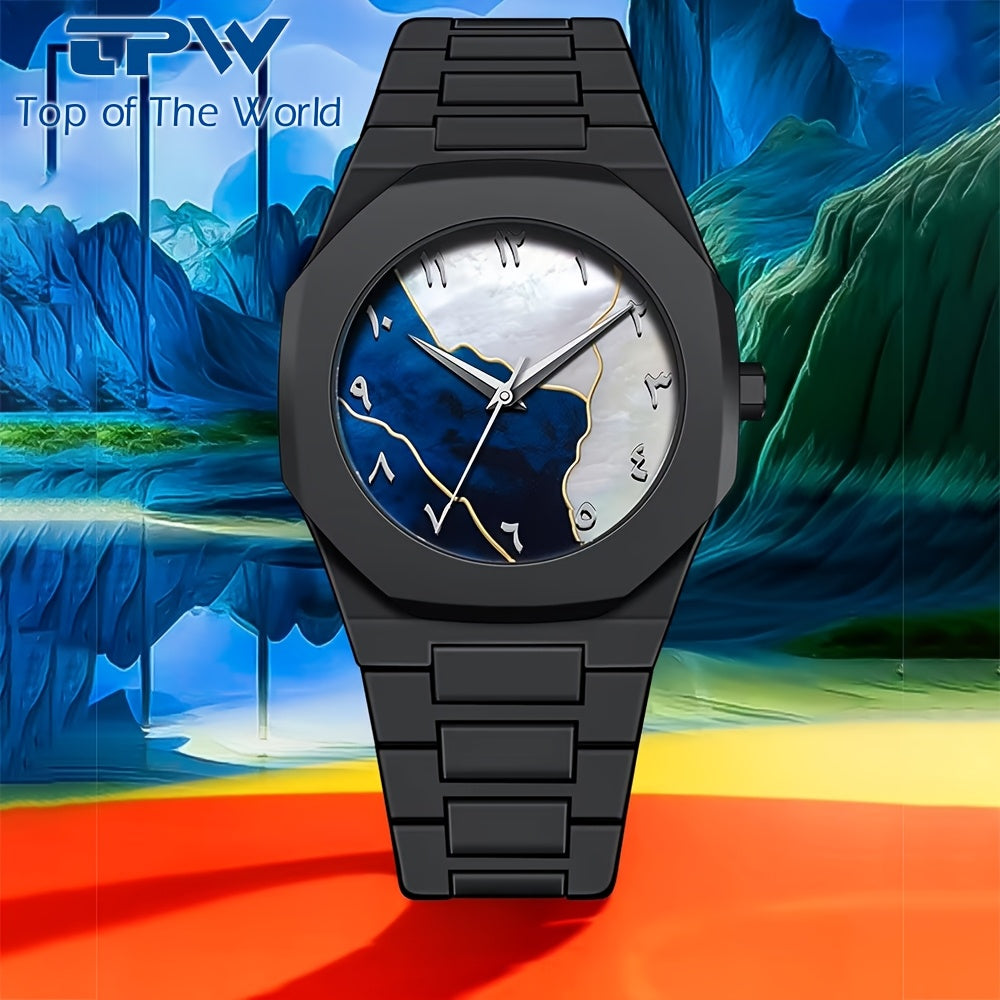 Black Arabic Dial, Durable Comfortable Strap for Casual & Formal Wear