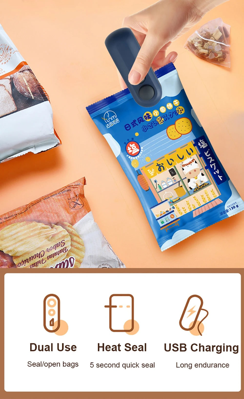 Mini Portable Plastic Bags Sealing Machine