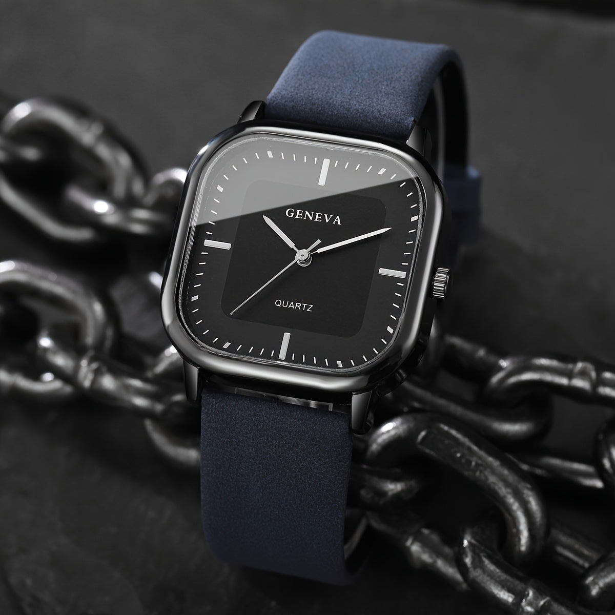 Men's Trendy Square Quartz Watch