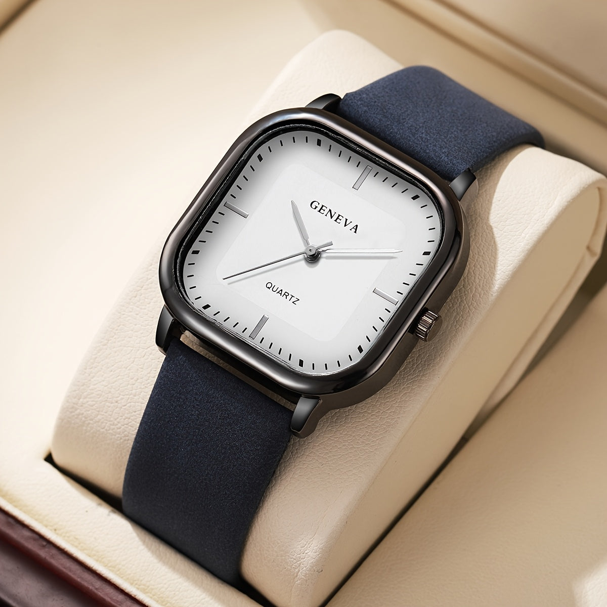 Men's Trendy Square Quartz Watch