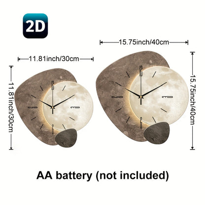 Modern Moon Phase Wall Clock