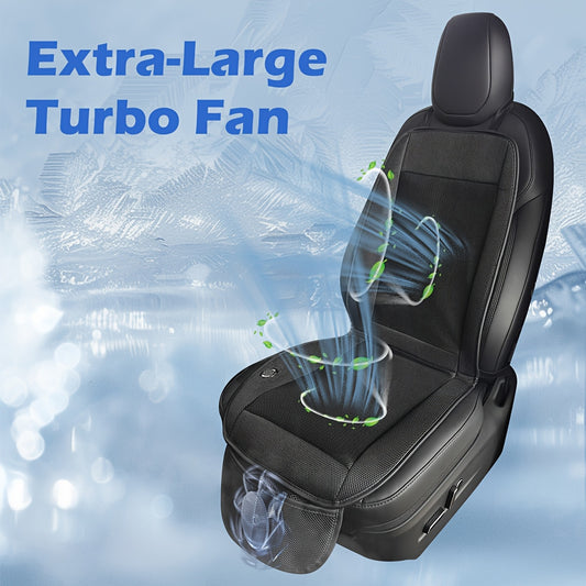 Rapid Cooling Car Seat Cushion with 360° Turbo Fan