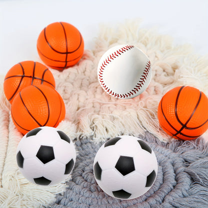 24/36/48pcs Foam Basketball Stress Ball Small Mini Sports Squeeze Ball